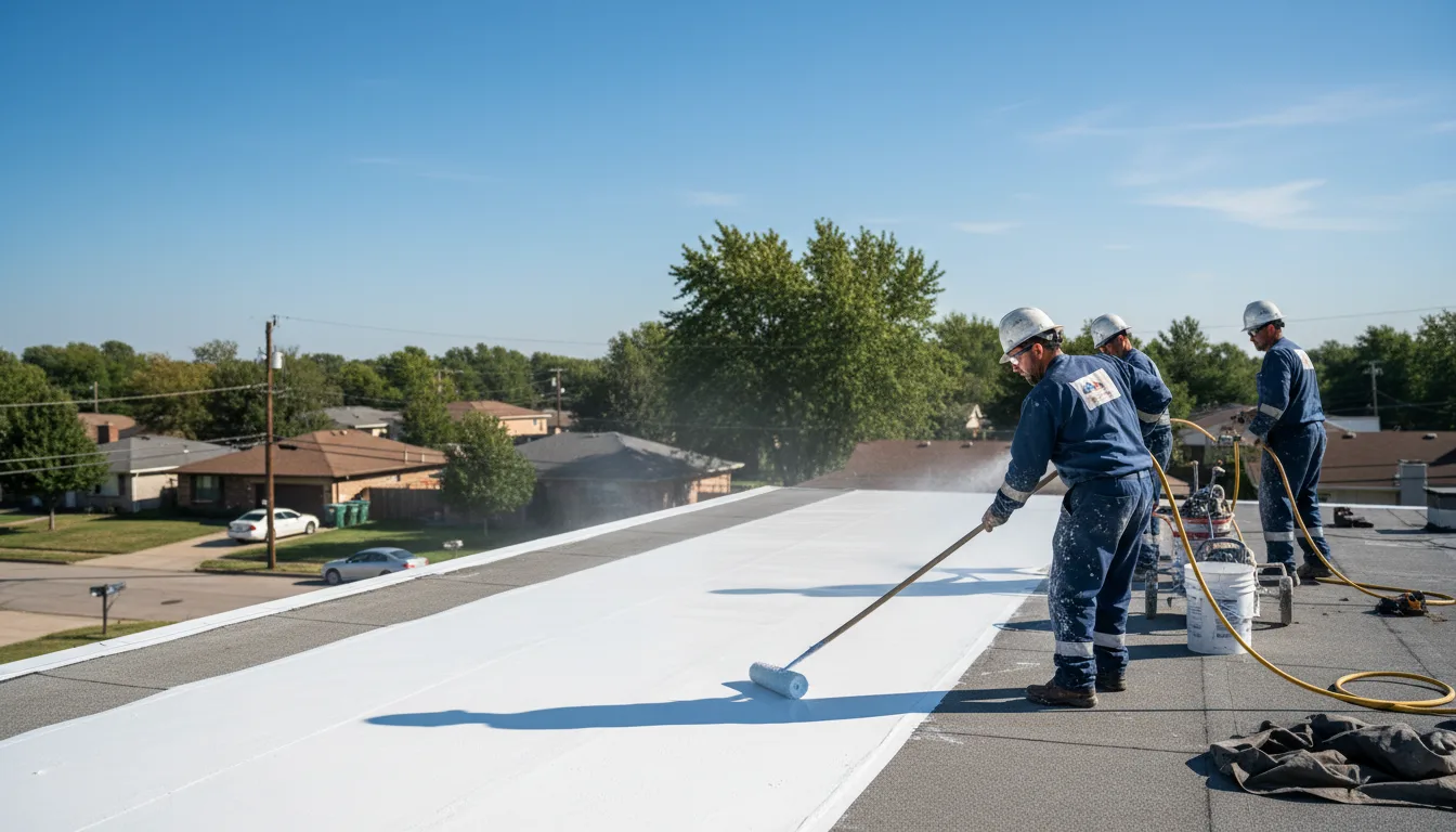 Commercial roof coating in Houston, MS near me